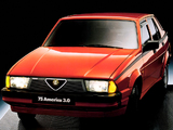 Photos of Alfa Romeo 75 6V 3.0 America 162B (1987–1988)