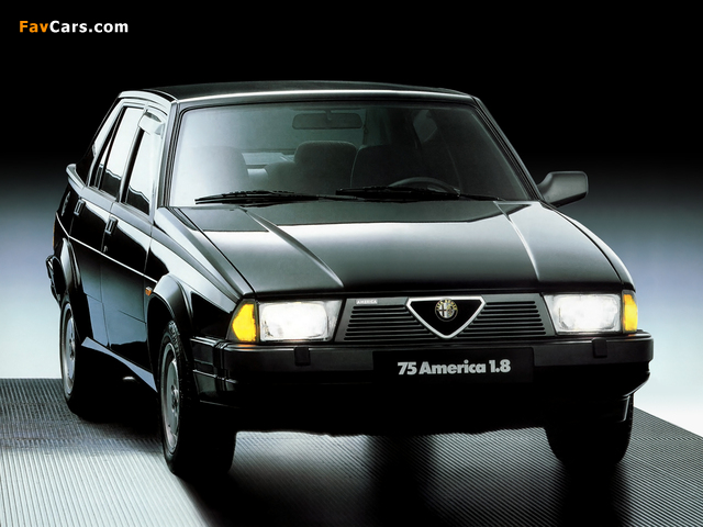 Photos of Alfa Romeo 75 1.8 Turbo America 162B (1987–1988) (640 x 480)