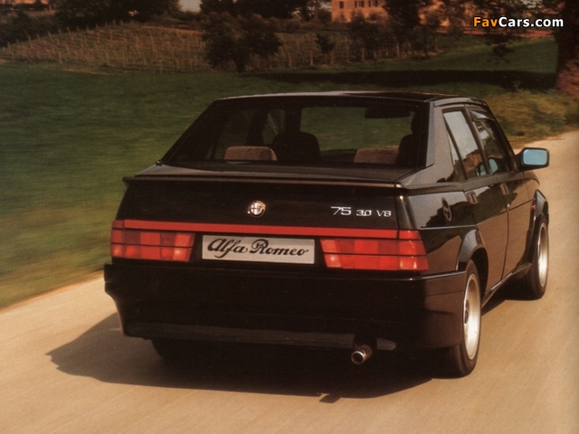 Pictures of Alfa Romeo 75 V6 3.0 Veloce 162B (1988–1992) (640 x 480)