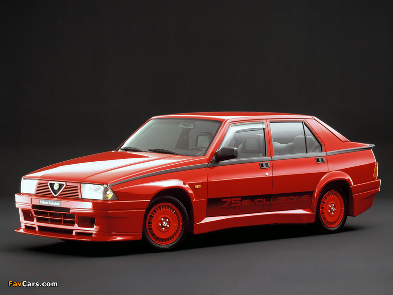 Alfa Romeo 75 1.8 Turbo Evoluzione 162B (1987) wallpapers (800 x 600)