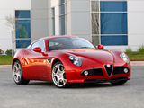 Alfa Romeo 8C Competizione US-spec (2008) wallpapers