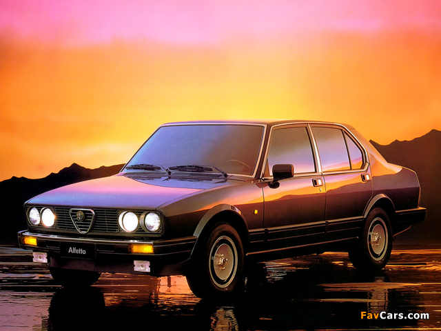 Alfa Romeo Alfetta 2.0i Quadrifoglio Oro 116 (1983–1984) wallpapers (640 x 480)