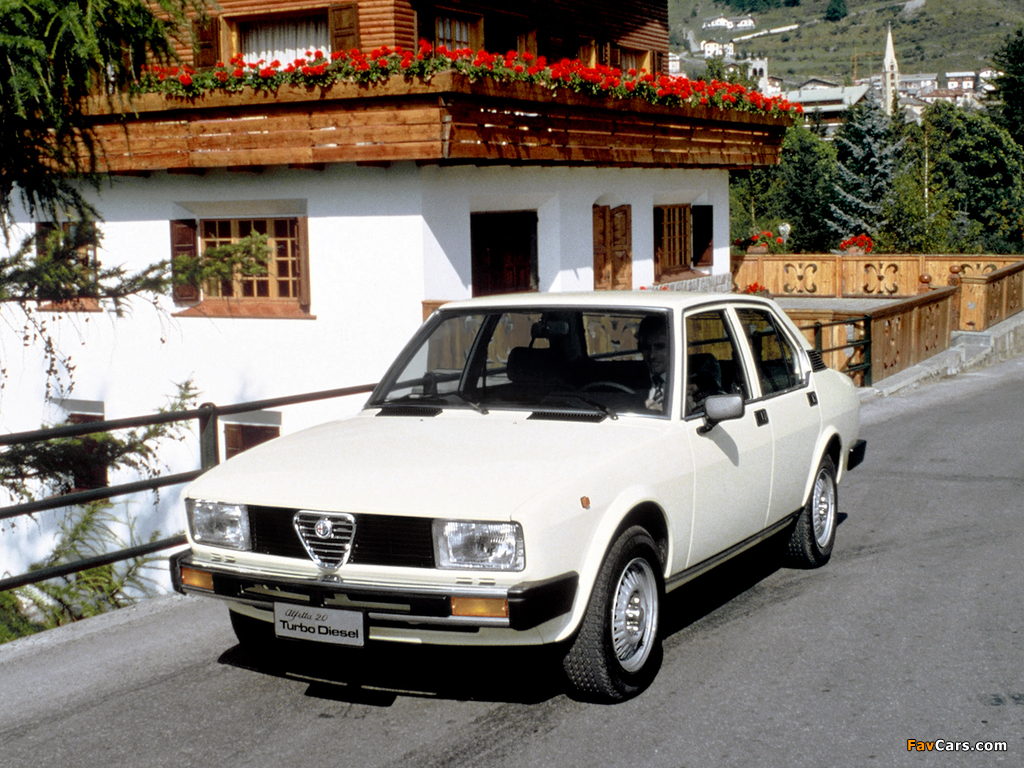 Images of Alfa Romeo Alfetta 2.0 Turbo Diesel 116 (1979–1981) (1024 x 768)