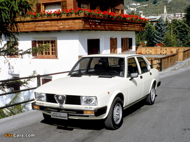Images of Alfa Romeo Alfetta 2.0 Turbo Diesel 116 (1979–1981) (640 x 480)