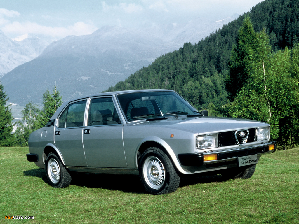 Alfa Romeo Alfetta 2.0 Turbo Diesel 116 (1979–1981) wallpapers (1024 x 768)
