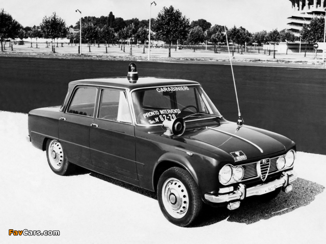 Alfa Romeo Giulia T.I. Carabinieri 105 (1962–1967) wallpapers (640 x 480)