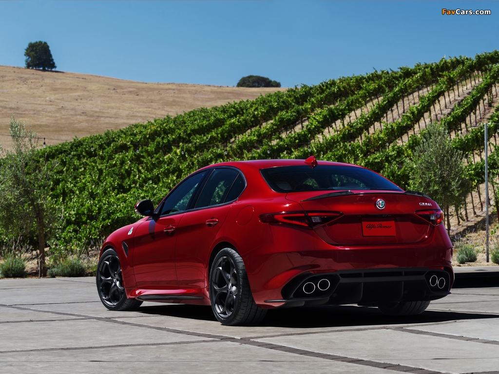 Alfa Romeo Giulia Quadrifoglio US-spec (952) 2016 photos (1024 x 768)