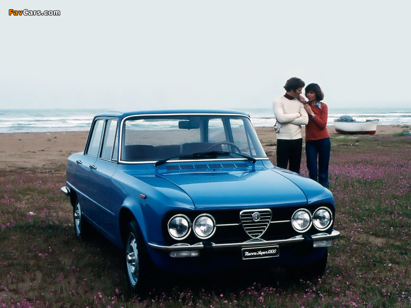 Alfa Romeo Giulia Super 1300 115 (1974–1977) wallpapers (800 x 600)