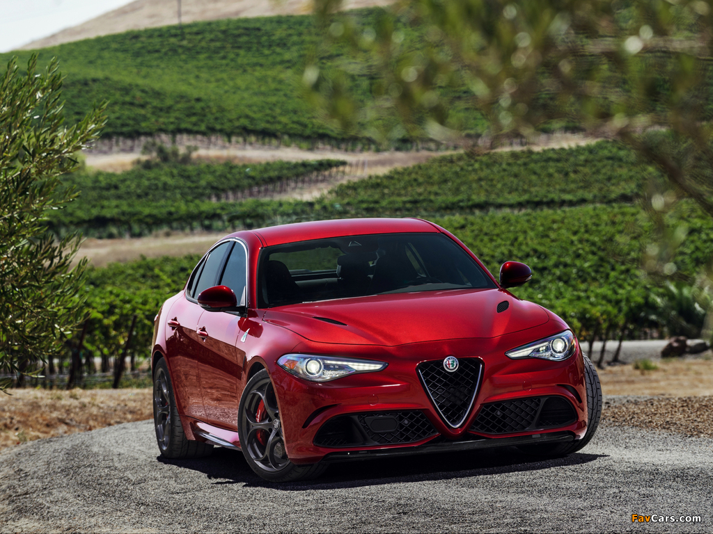 Alfa Romeo Giulia Quadrifoglio US-spec (952) 2016 wallpapers (1024 x 768)