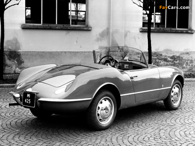 Pictures of Alfa Romeo Giulietta Sprint Spider Prototipo 002 750 (1955) (640 x 480)