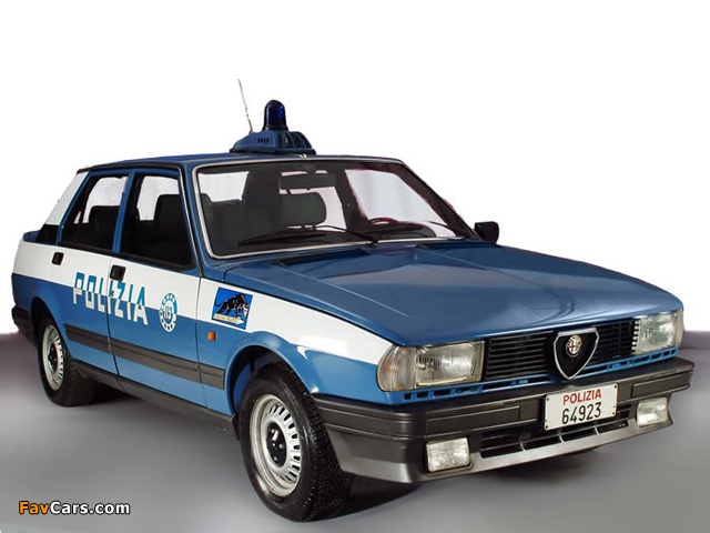 Pictures of Alfa Romeo Giulietta Polizia 116 (1983–1985) (640 x 480)