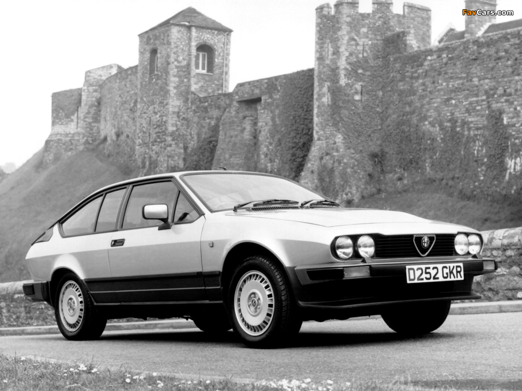 Alfa Romeo GTV 6 2.5 UK-spec 116 (1983–1986) wallpapers (1024 x 768)