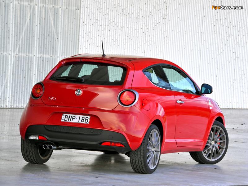 Pictures of Alfa Romeo MiTo Quadrifoglio Verde AU-spec 955 (2010–2011) (800 x 600)