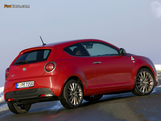 Alfa Romeo MiTo Quadrifoglio Verde 955 (2009–2011) wallpapers (640 x 480)