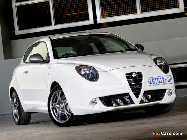 Alfa Romeo MiTo Quadrifoglio Verde ZA-spec 955 (2010–2011) wallpapers (640 x 480)