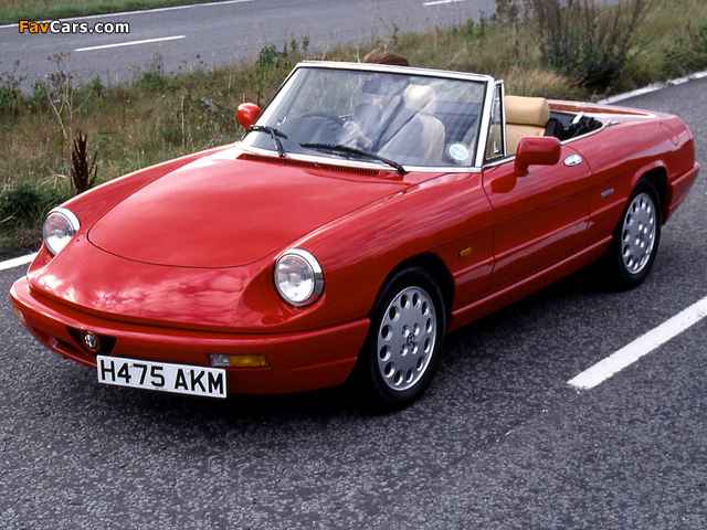 Alfa Romeo Spider UK-spec 115 (1990–1993) wallpapers (640 x 480)