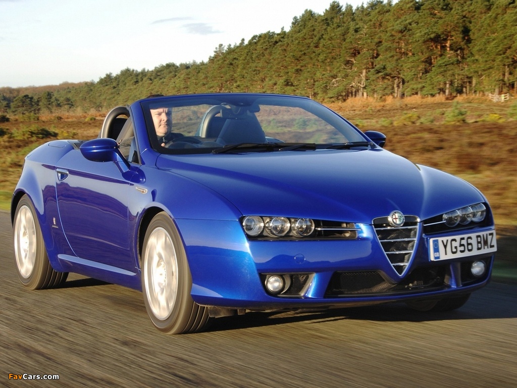 Alfa Romeo Spider UK-spec 939E (2006–2010) wallpapers (1024 x 768)