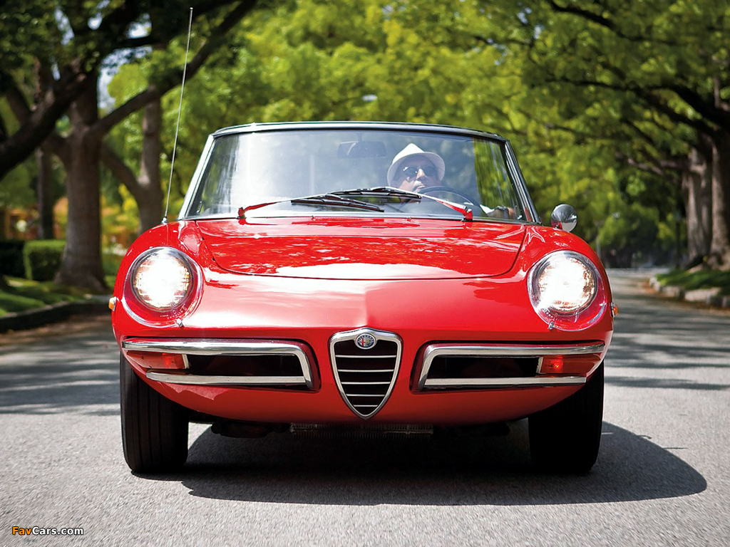 Alfa Romeo 1750 Spider Veloce US-spec 105 (1968–1969) wallpapers (1024 x 768)