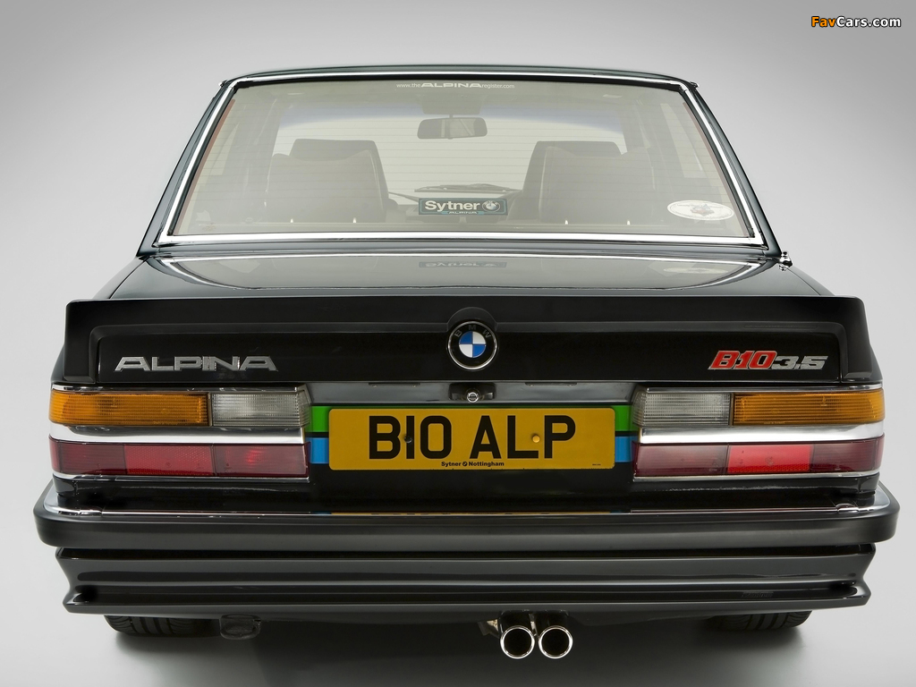 Pictures of Alpina BMW B10 3.5 UK-spec (E28) 1985–87 (1024 x 768)