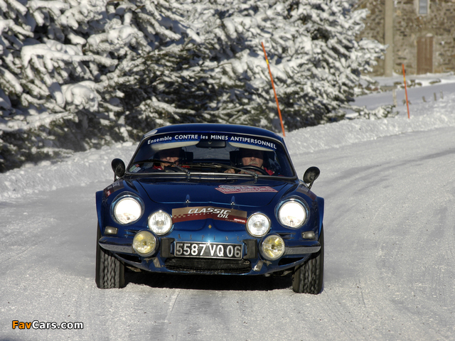 Renault Alpine A110 Rally Car wallpapers (640 x 480)