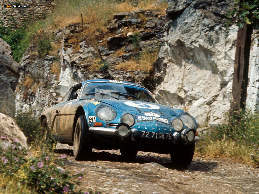 Renault Alpine A110 Rally Car wallpapers (1024 x 768)