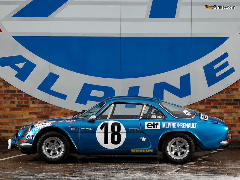 Renault Alpine A110 Rally Car wallpapers (800 x 600)