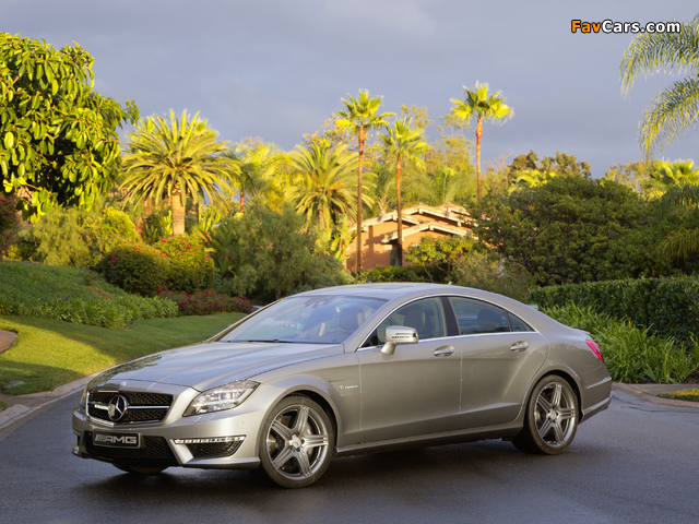 Mercedes-Benz CLS 63 AMG (C218) 2010–14 wallpapers (640 x 480)