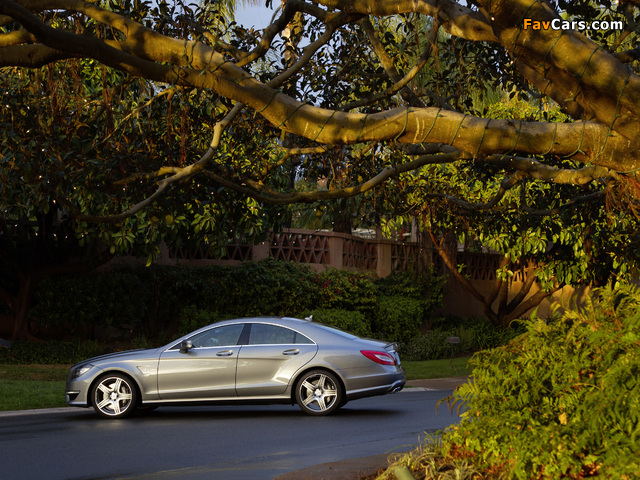 Mercedes-Benz CLS 63 AMG (C218) 2010–14 wallpapers (640 x 480)