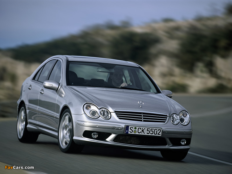 Mercedes-Benz C 55 AMG (W203) 2004–07 images (800 x 600)