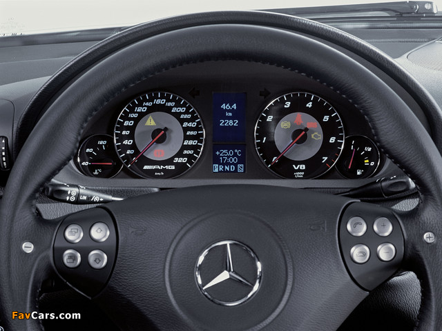 Mercedes-Benz C 55 AMG (W203) 2004–07 wallpapers (640 x 480)