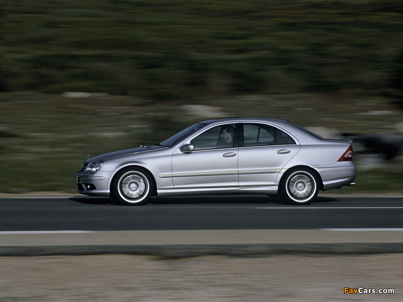 Mercedes-Benz C 55 AMG (W203) 2004–07 wallpapers (800 x 600)