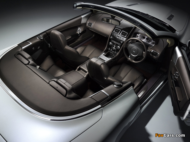 Aston Martin DB9 Volante Morning Frost (2010) pictures (640 x 480)