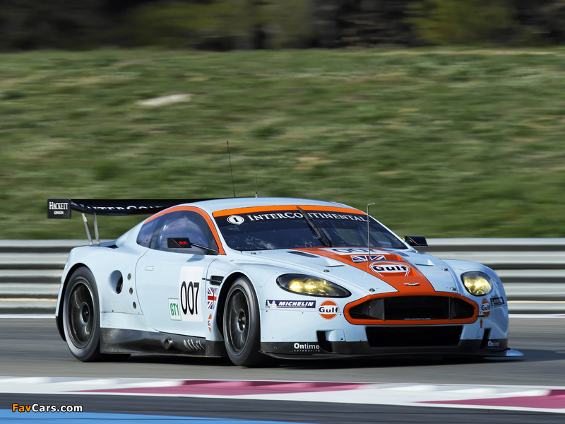 Aston Martin DBR9 Gulf Oil Livery (2008) wallpapers (800 x 600)