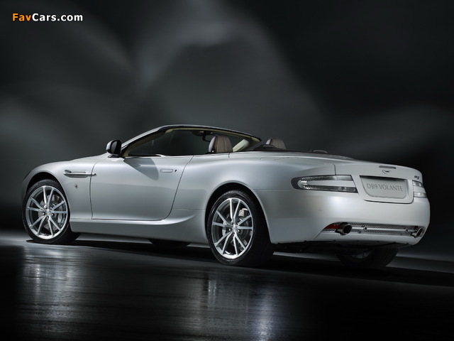 Aston Martin DB9 Volante Morning Frost (2010) wallpapers (640 x 480)