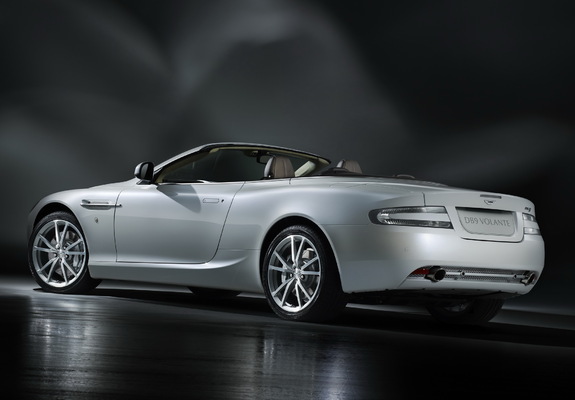Aston Martin DB9 Volante Morning Frost (2010) wallpapers