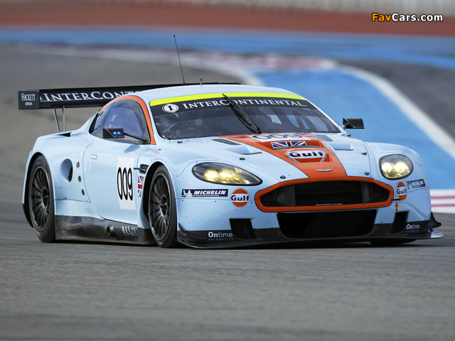 Aston Martin DBR9 Gulf Oil Livery (2008) wallpapers (640 x 480)