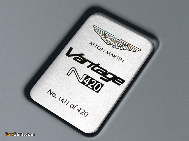 Aston Martin V8 Vantage N420 (2010) photos (640 x 480)