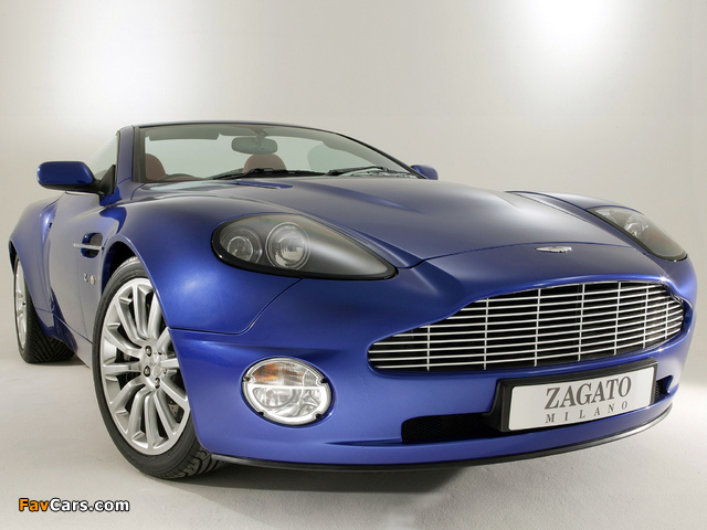 Aston Martin V12 Vanquish Roadster Zagato (2004) wallpapers (640 x 480)