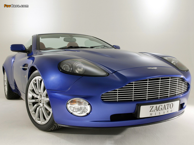 Aston Martin V12 Vanquish Roadster Zagato (2004) wallpapers (800 x 600)