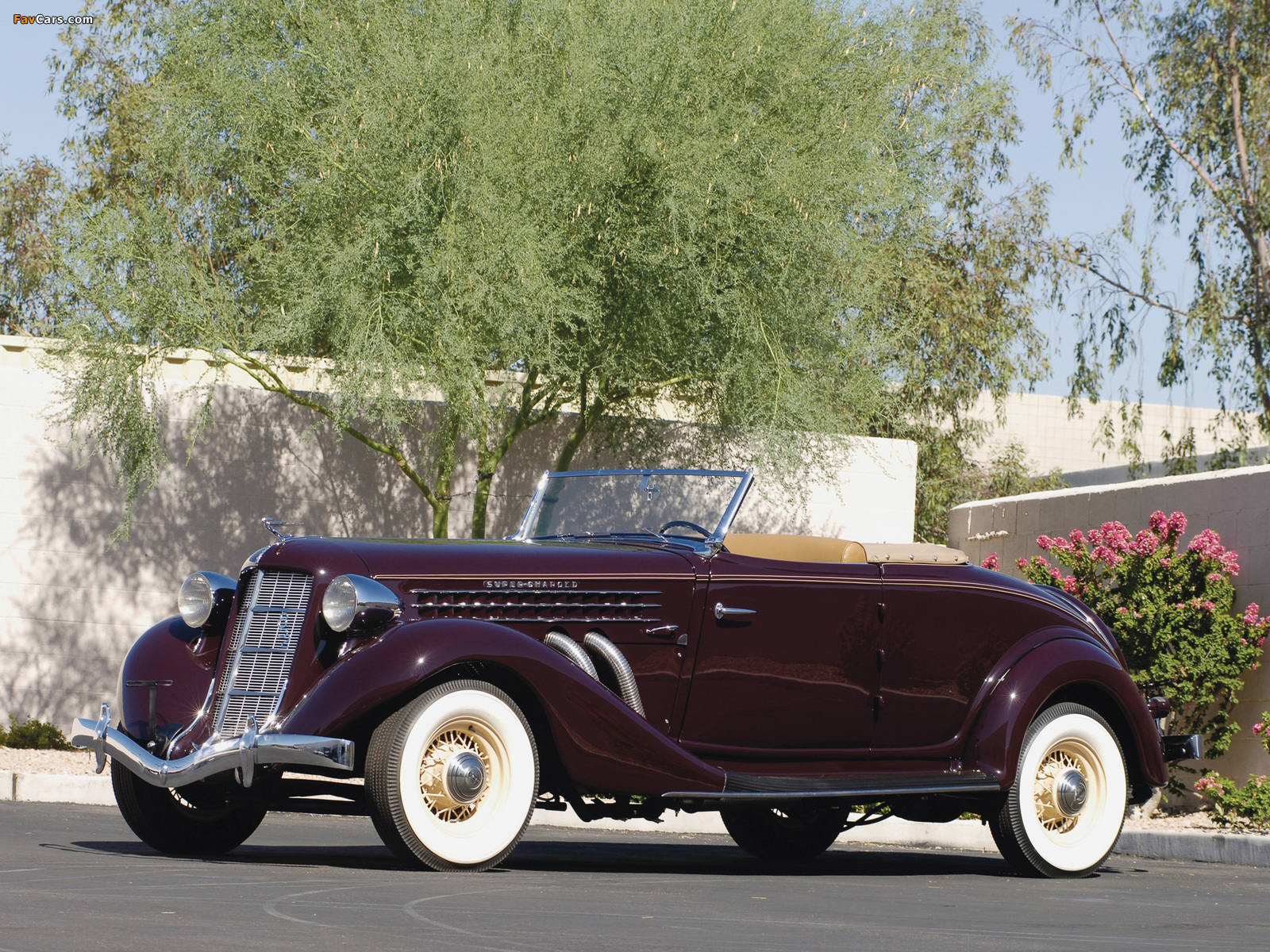 Auburn 852 SC Convertible Coupe (1936) images (1600 x 1200)