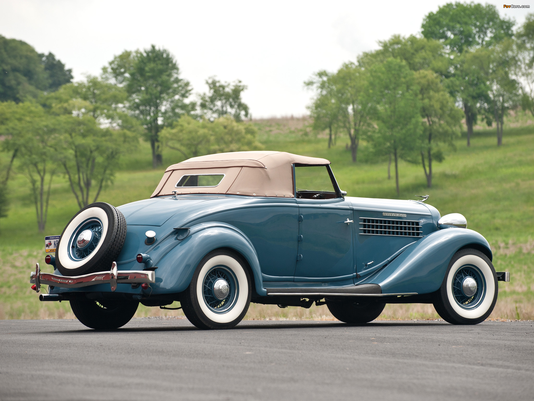 Auburn 852 SC Convertible Coupe (1936) photos (2048 x 1536)