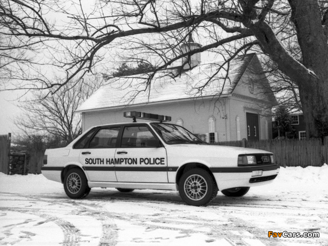 Audi 4000S Police (1985–1987) wallpapers (640 x 480)
