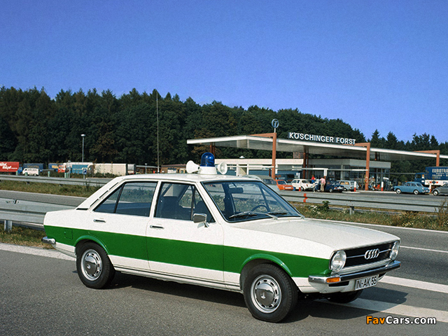 Audi 80 Sedan Polizei B1 (1972–1976) photos (640 x 480)