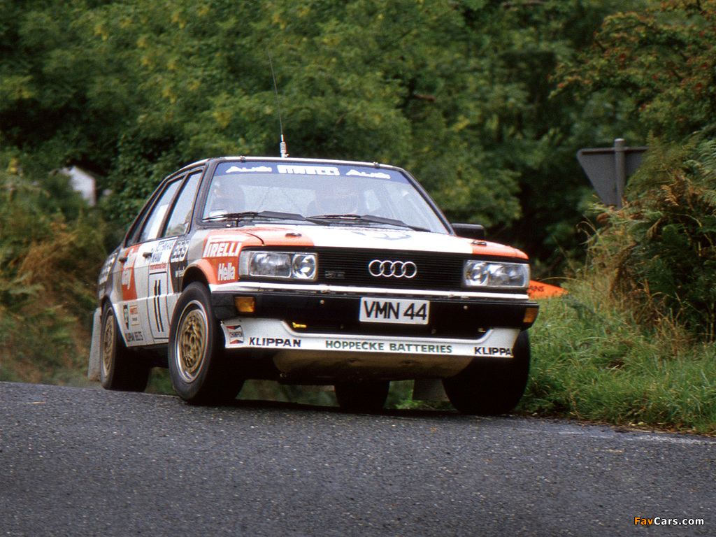 Audi 80 quattro Rally Car B2 (1983–1984) pictures (1024 x 768)