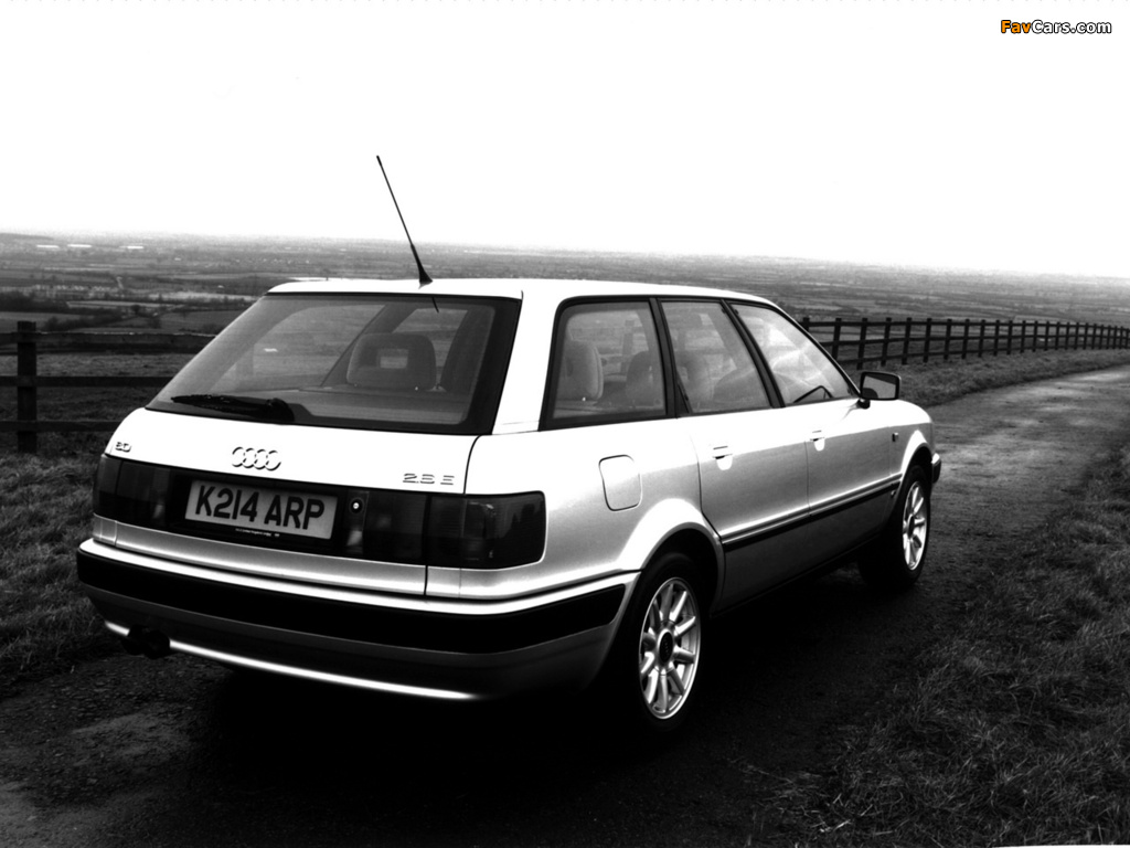 Audi 80 Avant UK-spec 8C,B4 (1991–1996) photos (1024 x 768)