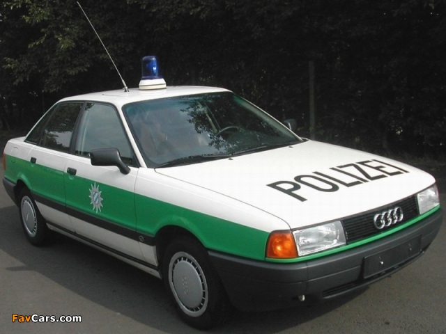 Audi 80 Polizei 8A,B3 images (640 x 480)