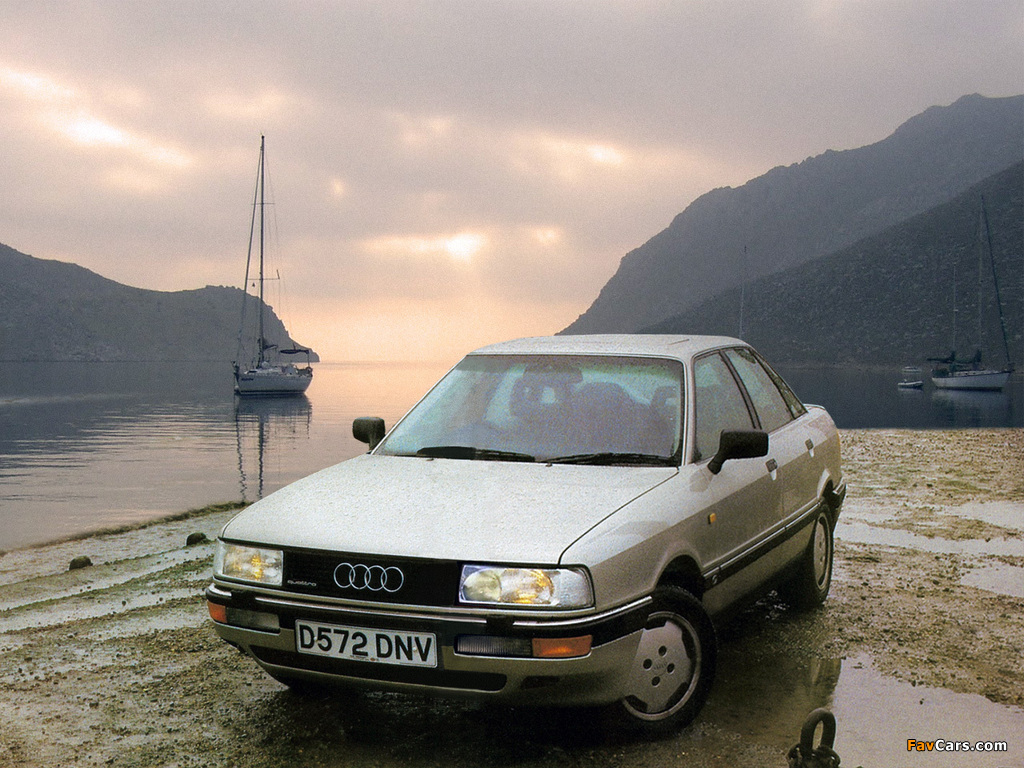 Audi 90 quattro UK-spec B3 (1987–1991) pictures (1024 x 768)