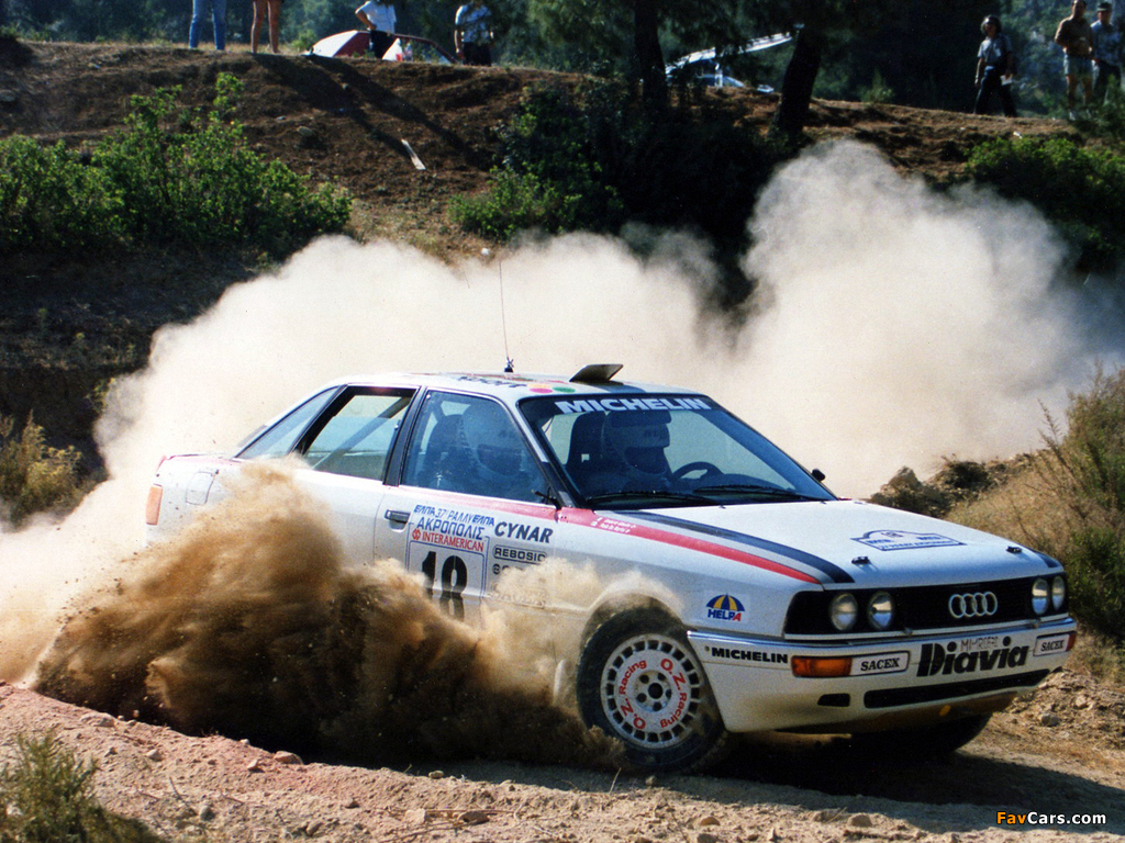 Audi 90 quattro Rally Car B3 (1988–1993) pictures (1024 x 768)