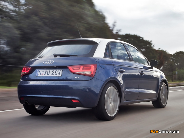 Audi A1 Sportback TDI AU-spec 8X (2012) photos (640 x 480)