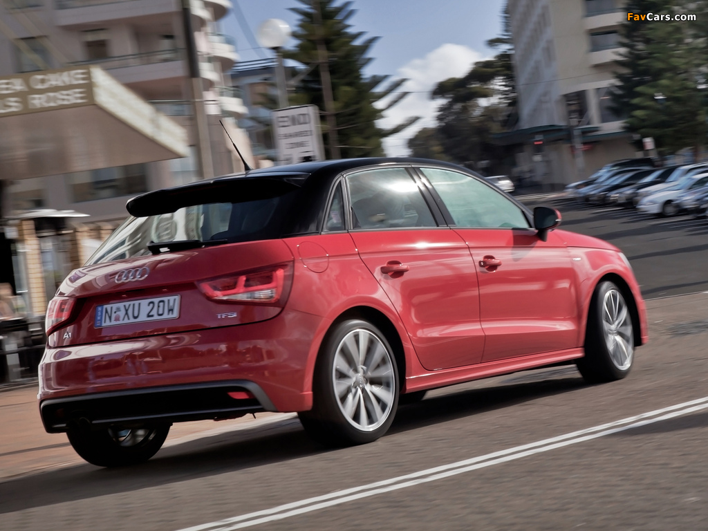 Audi A1 Sportback TFSI S-Line AU-spec 8X (2012) wallpapers (1024 x 768)